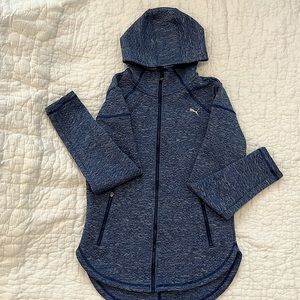 Excellent Used Condition Women’s Sz Sm Blue HeatherPuma Jacket With Warm Cell